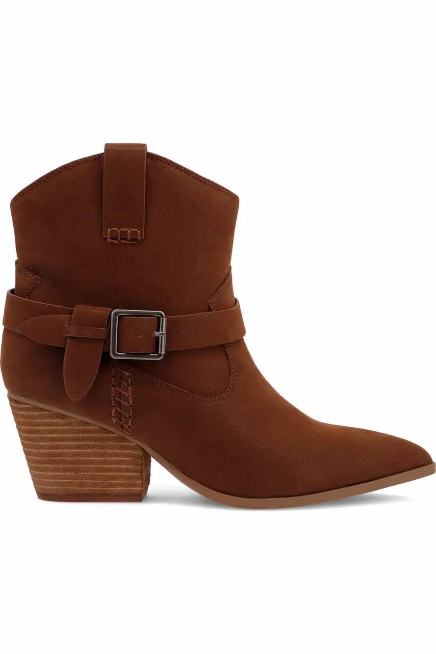 NEW MIA women's clement pointed toe western boots in brown